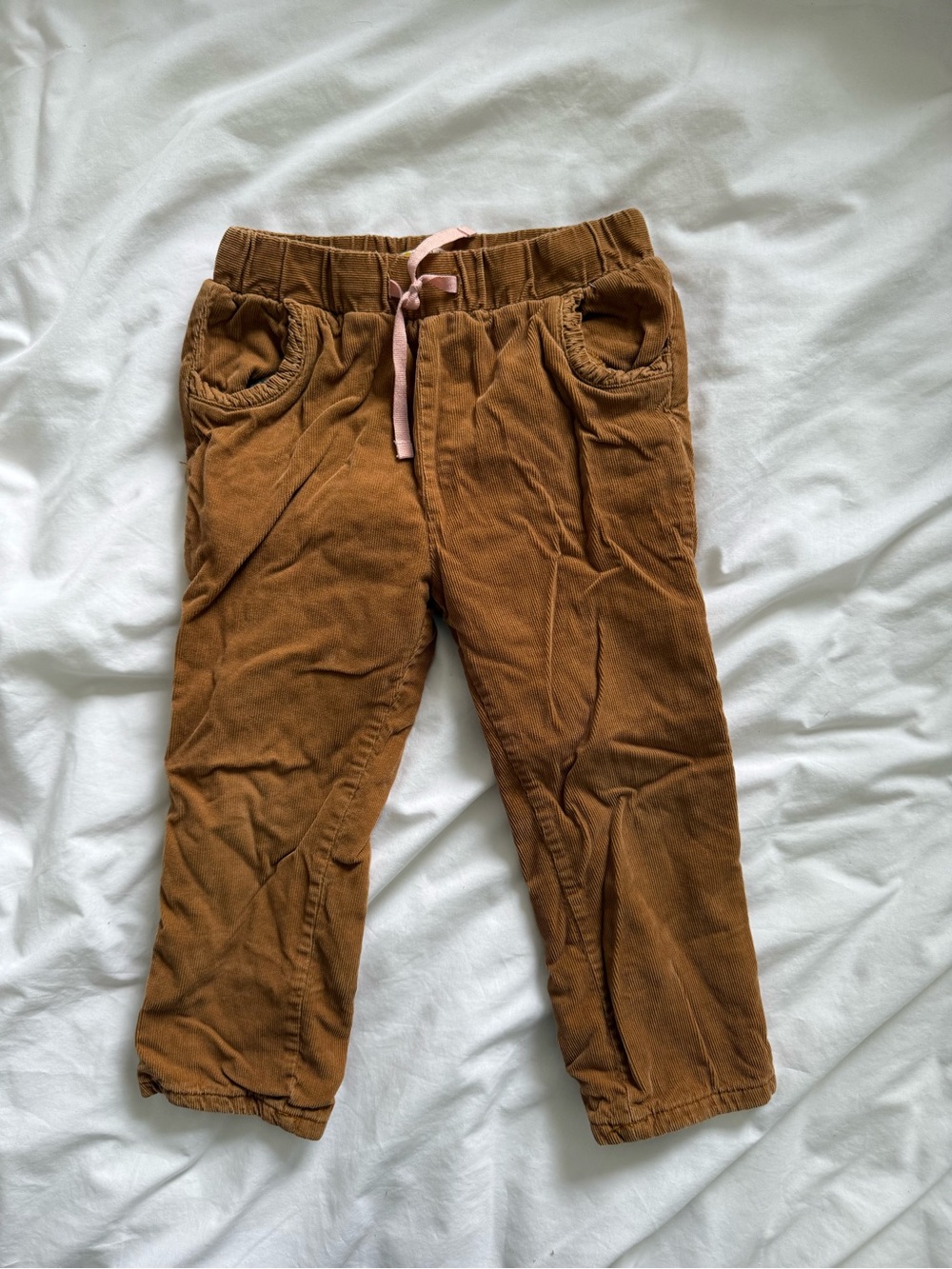 🤎 Baby Boden Corduroy Pants with Bunny Pocket